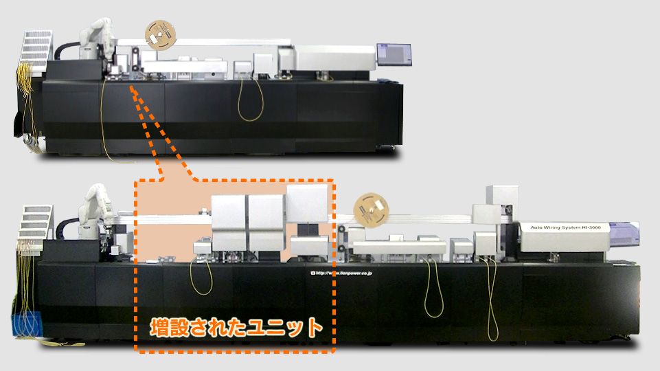 ユニット方式採用で増設も容易